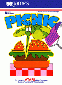 Picnic Atari 2600 US box art